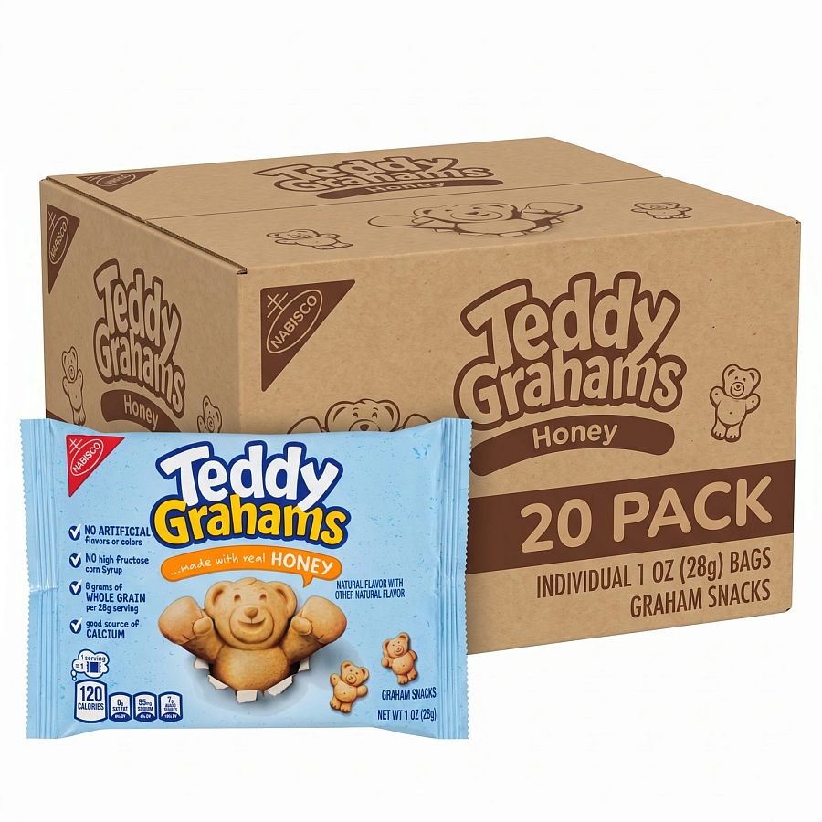 Teddy Grahams Honey Graham Snacks | 20 pack - Specialty Snack by Teddy Graham