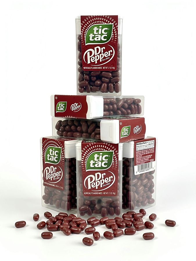Tic Tac 100 Count Mint Packs – 6 Pack Bundle (600 Total Mints) | Dr. Pepper - Specialty Snack by Ferrero