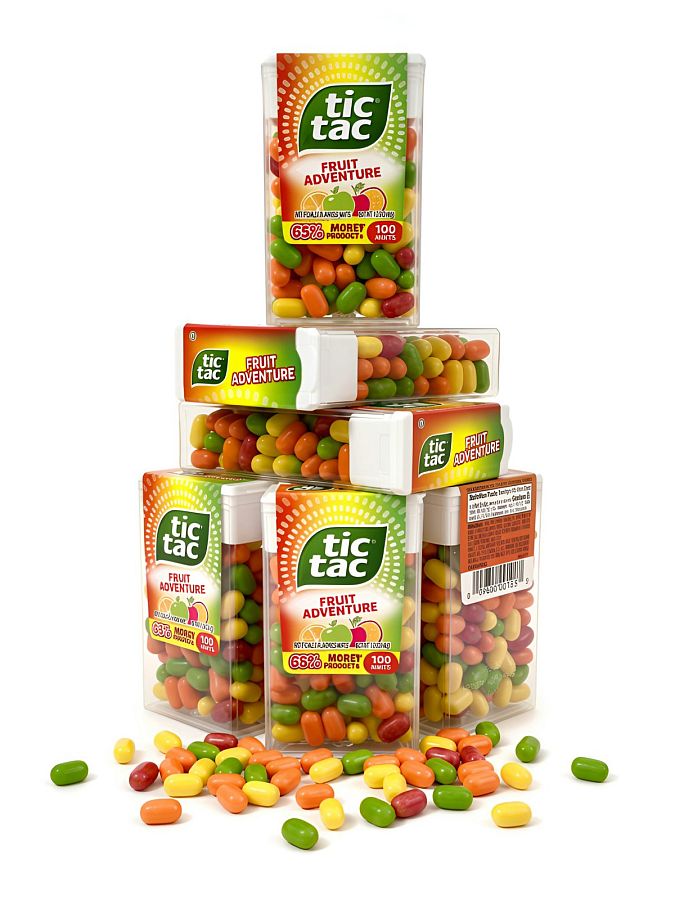 Tic Tac 100 Count Mint Packs – 6 Pack Bundle (600 Total Mints) | Fruit Adventure - Specialty Snack by Ferrero