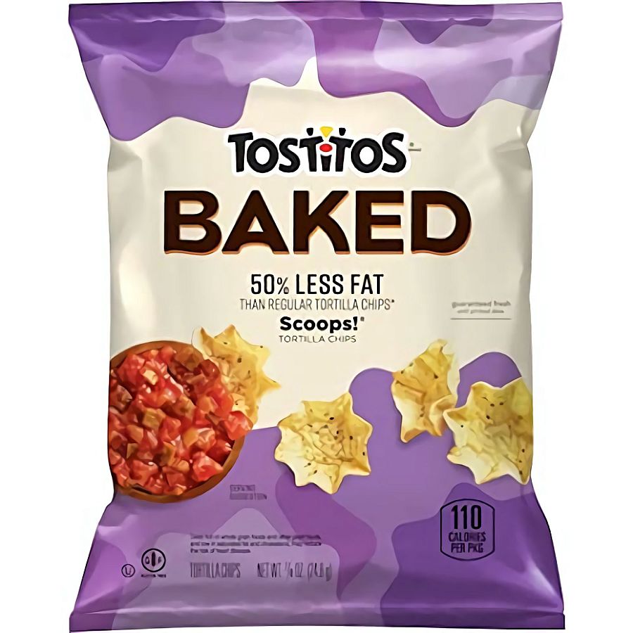 Tostitos Baked Scoops Tortilla Chips Single Serve Bags, .875 Oz, 12 Pack - Specialty Snack by Frito-Lay