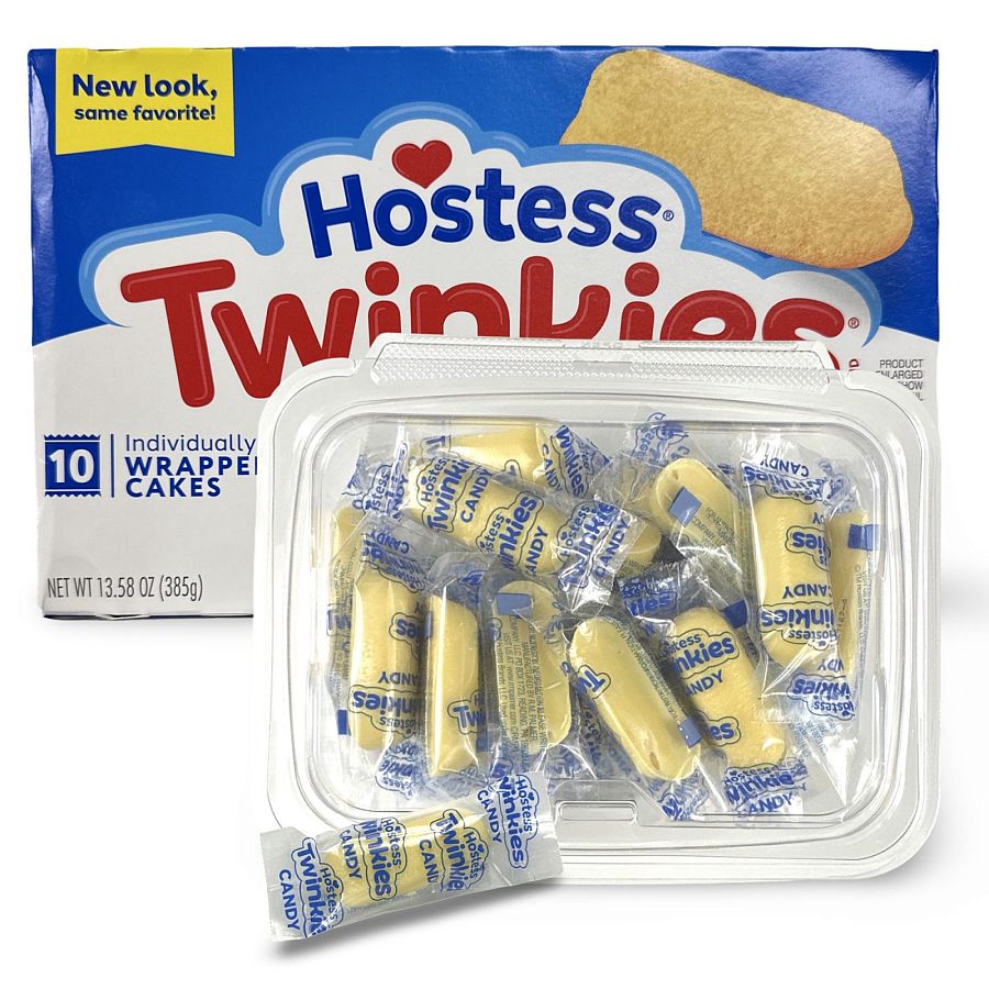 Twinkie Chocolate and Snack Cakes Combo, 10 Cakes & 1 Tub (8 oz, ~20 Pieces) - Specialty Snack by Hostess
