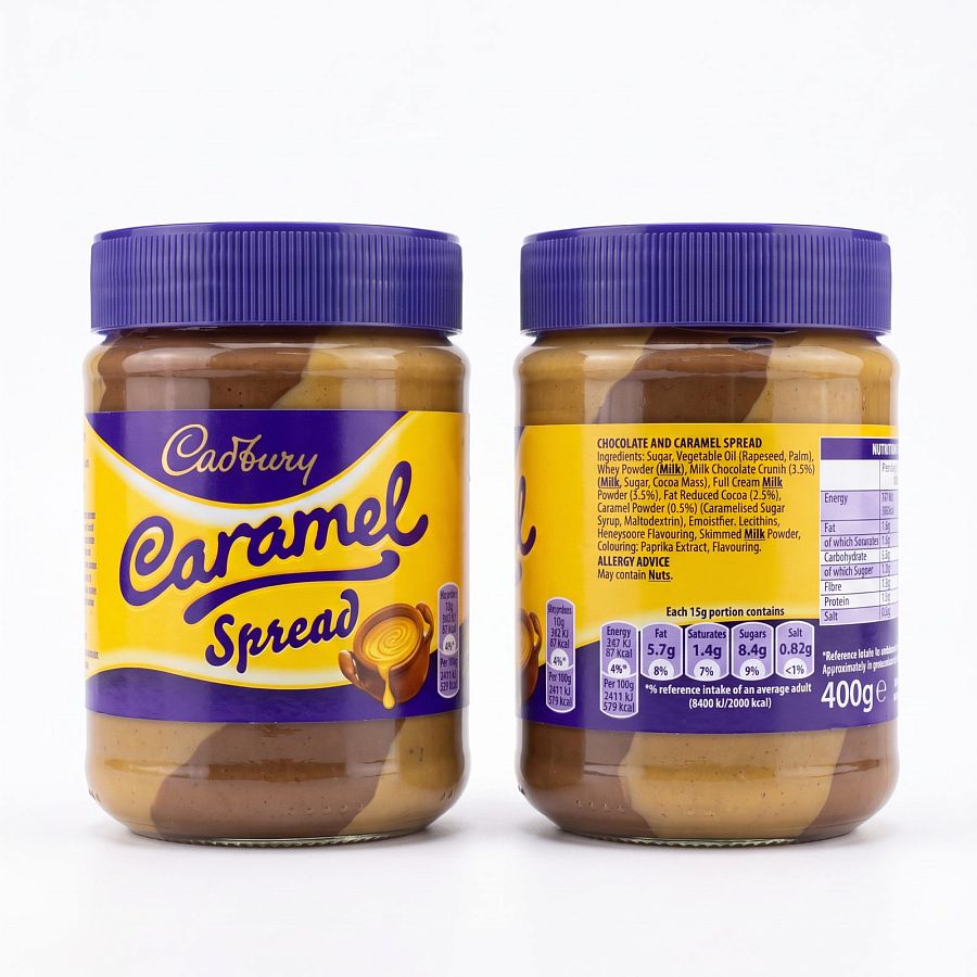 UK Imported Chocolate Spreads in Glass Jars | Cadbury Caramel - Specialty Snack by Cadbury