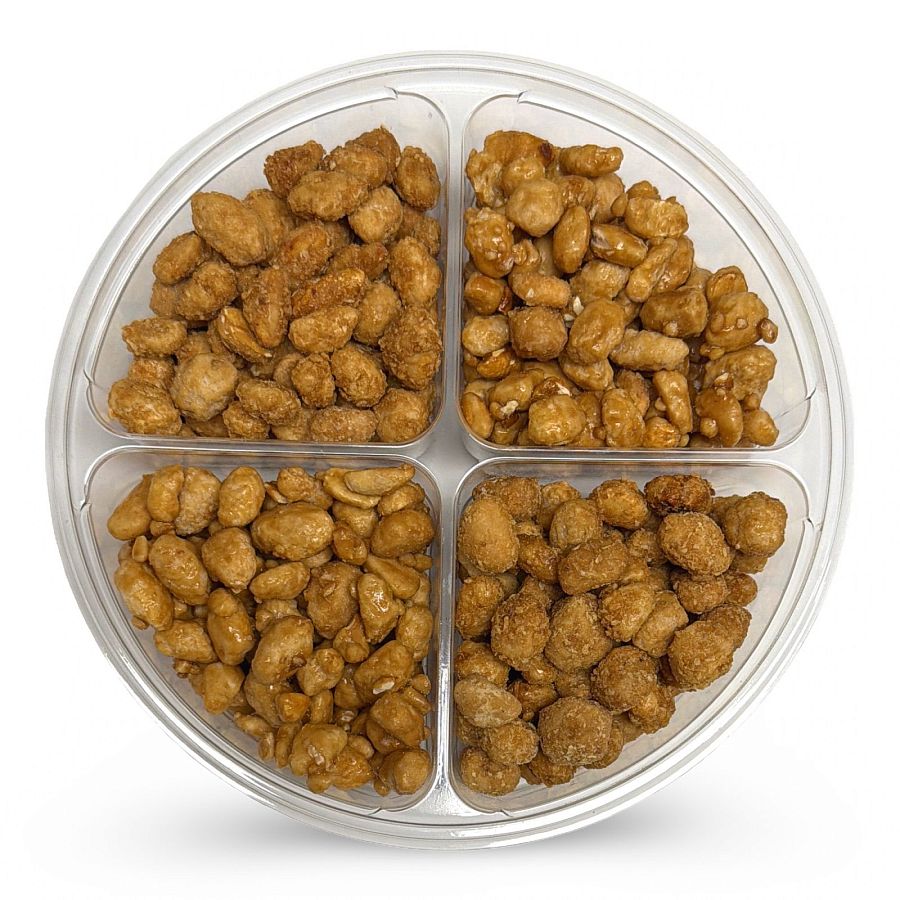 Ultimate Candy & Treats Variety Tray – 1 lb, Butter Toffee and Coconut Butter Toffee Peanuts - Specialty Snack by Tribeca Curations