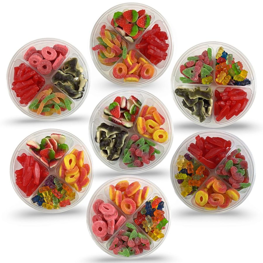 Ultimate Candy & Treats Variety Tray – Over 1 lb, Gourmet Halal Random Gummies - Specialty Snack by Tribeca Curations