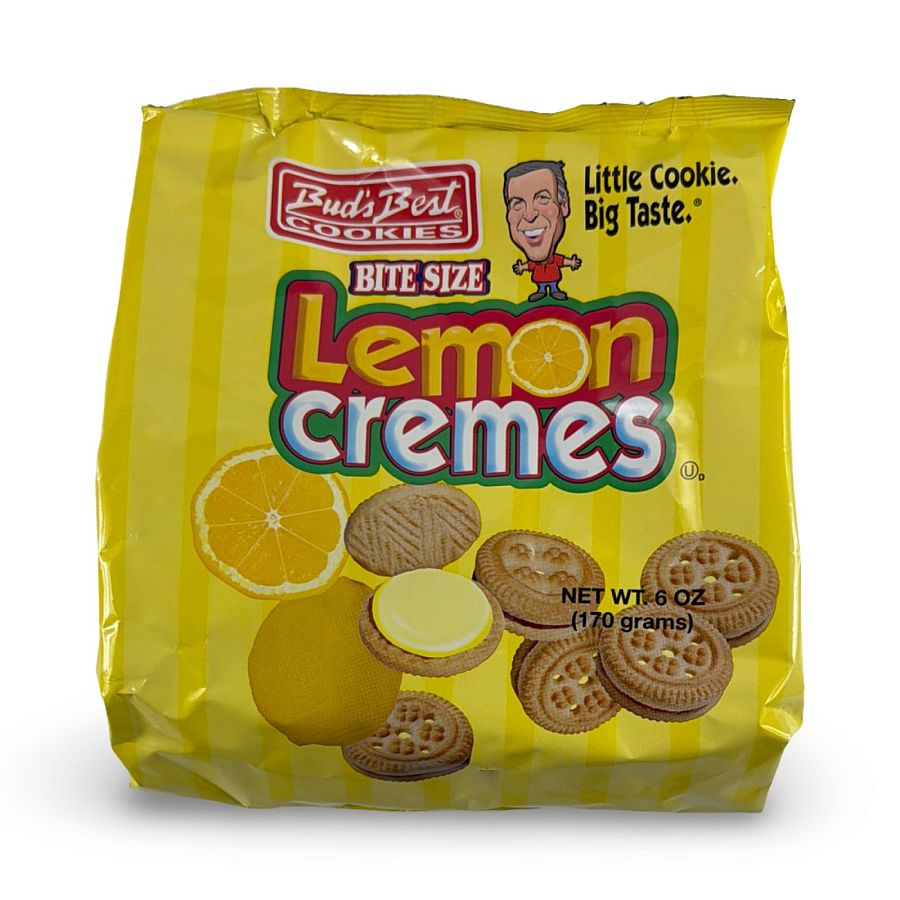 Uncle Al's & Bud's Best Cookies – Classic, Sandwich Creme & Stage Plank Varieties | 4 Packs, Flavor: Mini Lemon Cremes - Specialty Snack by Bud's Best