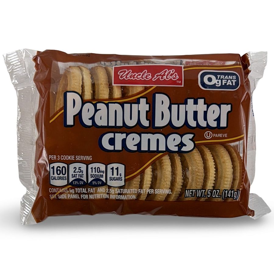 Uncle Al's & Bud's Best Cookies – Classic, Sandwich Creme & Stage Plank Varieties | 4 Packs, Flavor: Peanut Butter Sandwich Cremes - Specialty Snack by Bud's Best