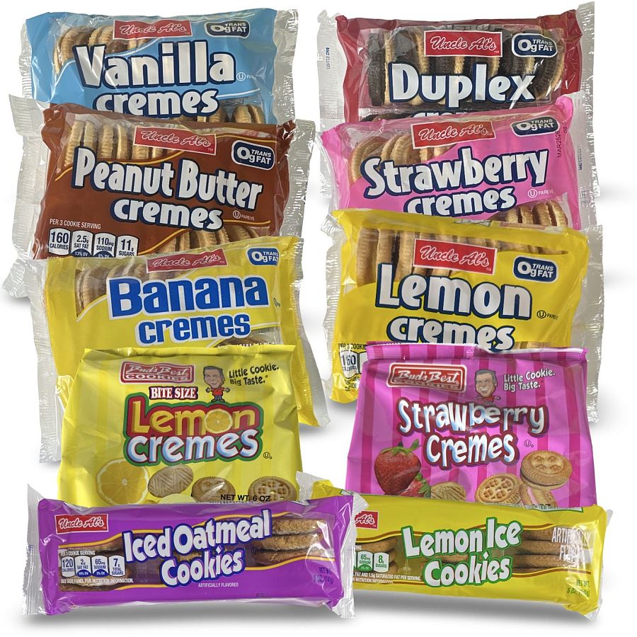 Uncle Al's & Bud's Best Cookies – Classic, Sandwich Creme 10 Flavor Variety Pack - Specialty Snack by Bud's Best