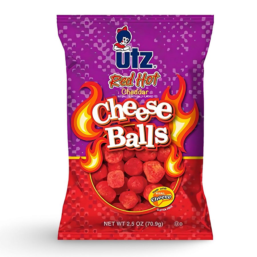 Utz Cheese Balls – 5 Pack Case | Hot Cheese Balls, 2.5 Oz - Specialty Snack by Utz