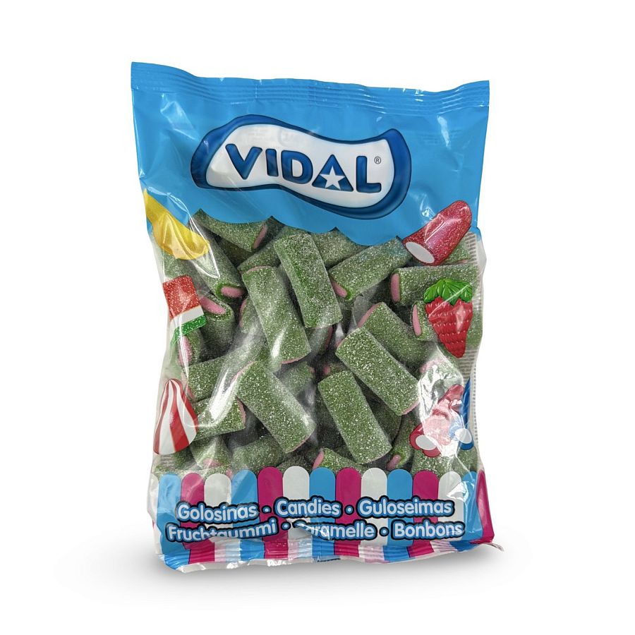 Vidal Imported 1 Kg Bags (2.2 Lbs) Swedish Scandinavian Candy | XL Sour Watermelon - Specialty Snack by Vidal