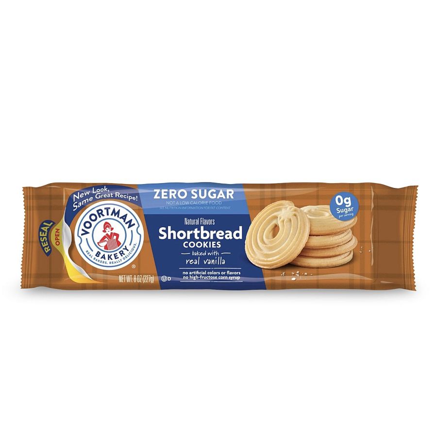 Voortman Sugar Free Wafers & Cookies – 3 Packs Per Order | Shortbread Cookies - Specialty Snack by Voortman