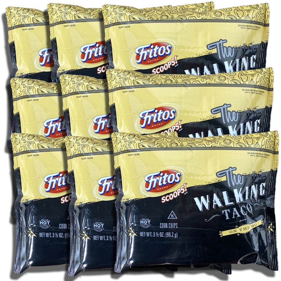 Walking Taco Kits Corn Chip Scoops   3.5 Oz Bags | Value Pack of 9 - Specialty Snack by Frito Lay