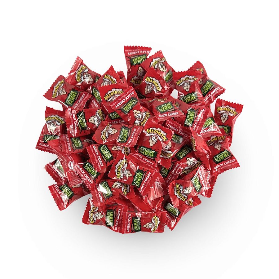 Warheads Extreme Sour Candy 8 Oz. Tub (Approx. 50 Pieces) | Black Cherry - Specialty Snack by Warheads
