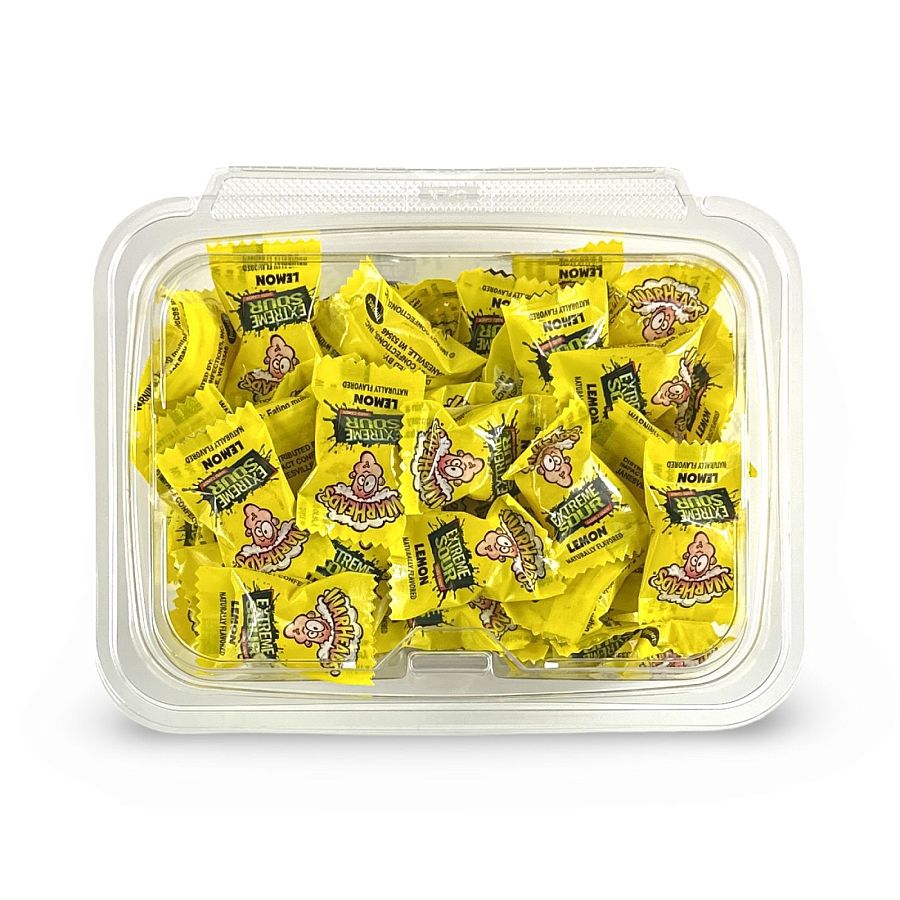 Warheads Extreme Sour Candy 8 Oz. Tub | Choose Watermelon, Lemon, Blue Raspberry, Green Apple, or Black Cherry - Specialty Snack by Warheads