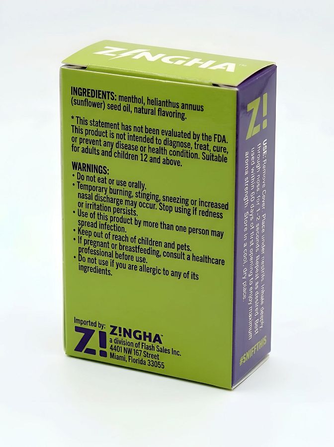 Z!NGHA Double Herbal Inhalers | Aromatherapy Nasal Inhaler, Tropical Punch - Specialty Snack by Z!NGHA