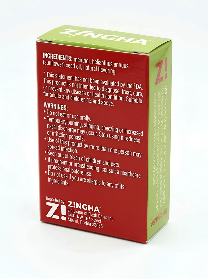 Z!NGHA Double Herbal Inhalers | Aromatherapy Nasal Inhaler, Watermelon - Specialty Snack by Z!NGHA