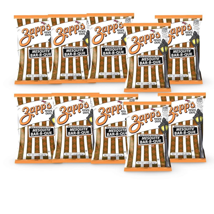 Zapp's Potato Chips 10 Pack – 1.5 oz Bags | Choose Jalapeño, Voodoo, Cajun Crawtator & More - Specialty Snack by Zapp's