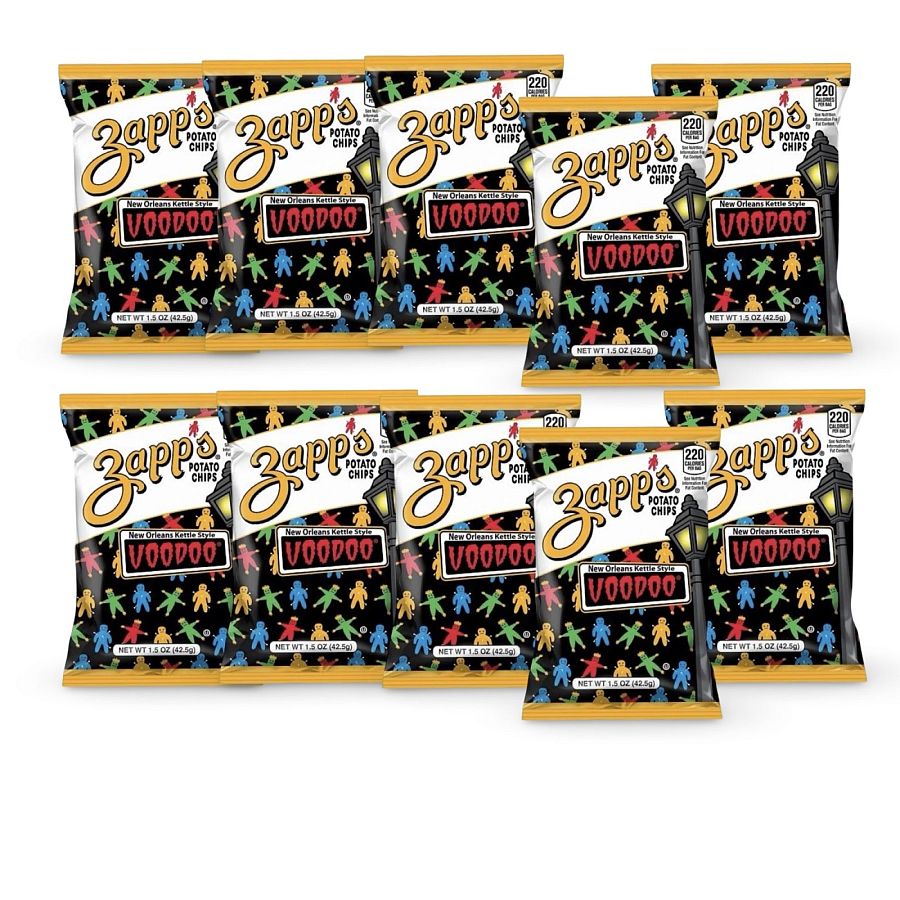 Zapp's Potato Chips 10 Pack – 1.5 oz Bags | Voodoo - Specialty Snack by Zapp's