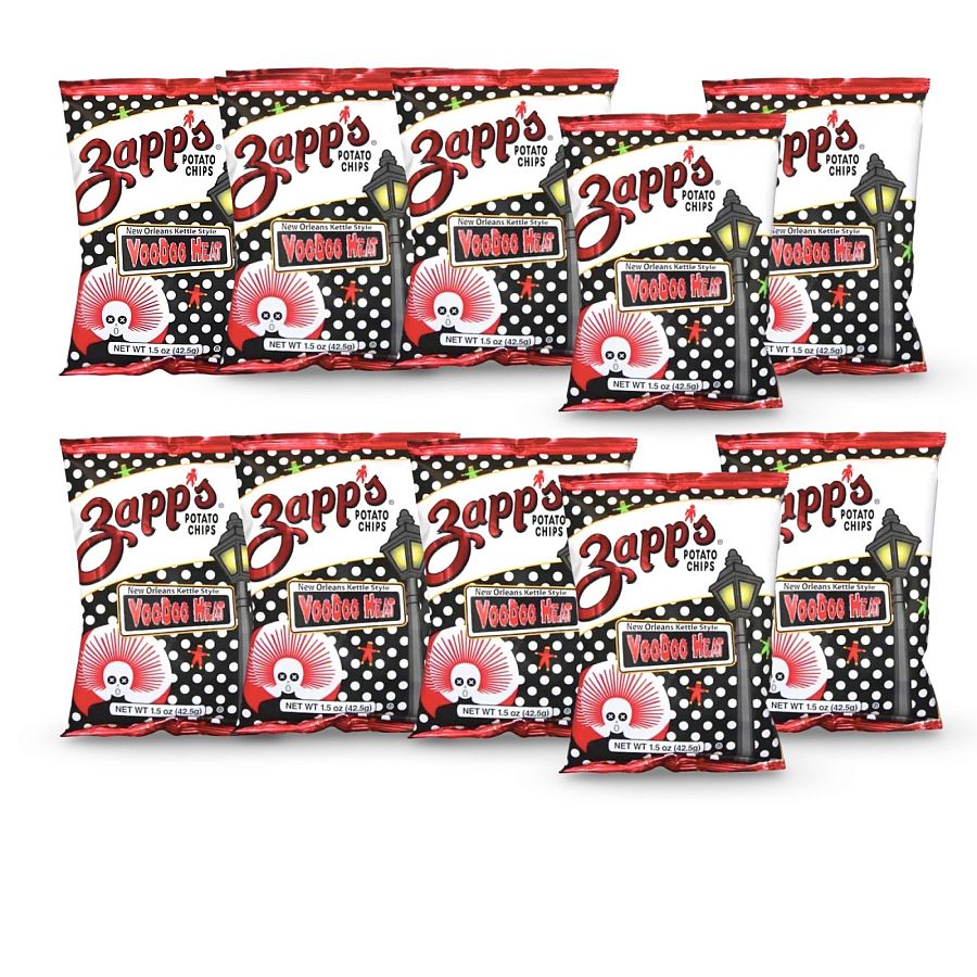 Zapp's Potato Chips 10 Pack – 1.5 oz Bags | Voodoo Heat - Specialty Snack by Zapp's