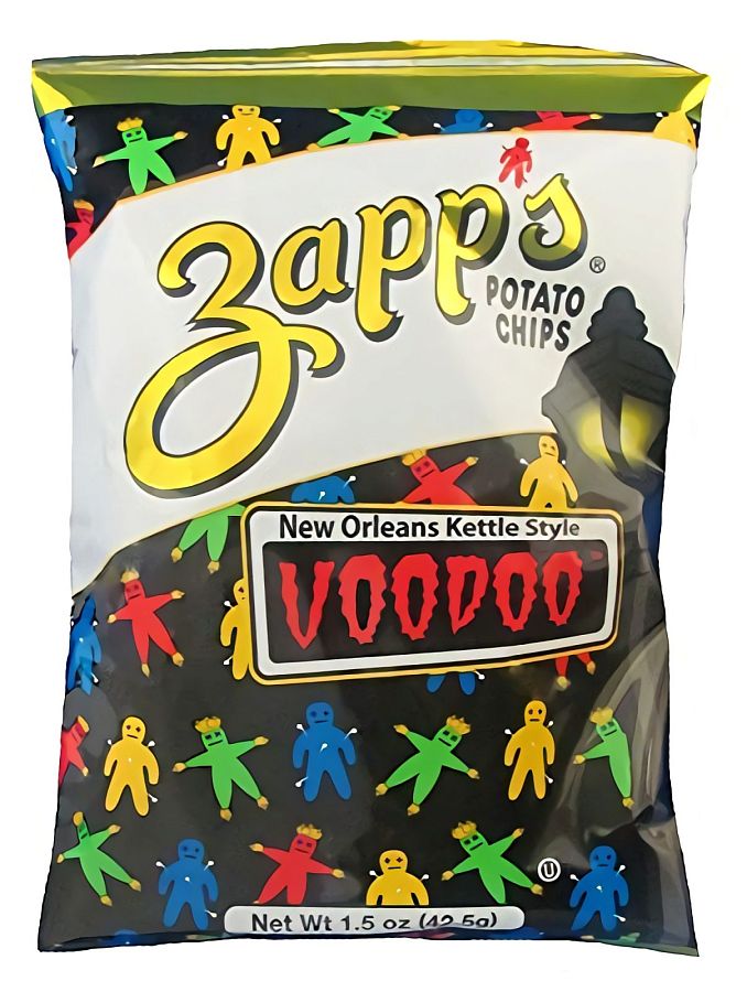 Zapp's New Orleans Kettle-Style Potato Chips, Voodoo Crunchy Chips | 30 Count - Specialty Snack by Utz